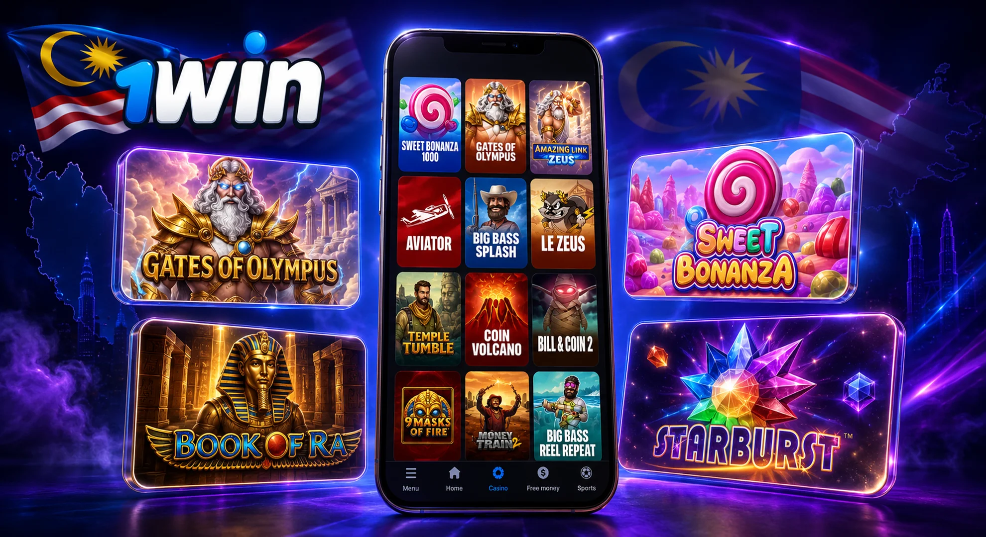 1win casino games Malaysia